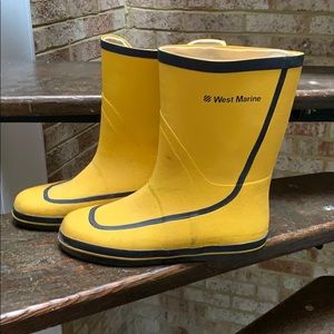West Marine Rubber Deck Boots - 10